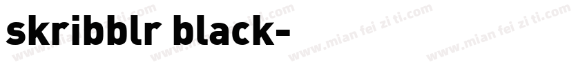 skribblr black字体转换